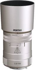 Pentax HD D FA MACRO 100mmF2.8ED AW, stříbrná